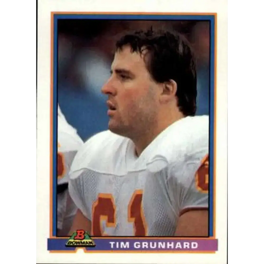 1991 Bowman #231 Tim Grunhard NM-MT Kansas City Chiefs Football Card