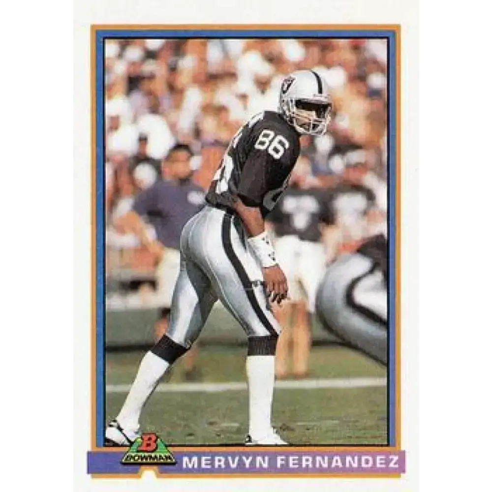1991 Bowman #236 Mervyn Fernandez NM-MT Los Angeles Raiders Football Card