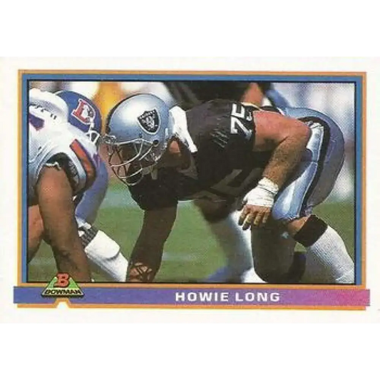 1991 Bowman #237 Howie Long NM-MT Los Angeles Raiders Football Card - Football Card Single
