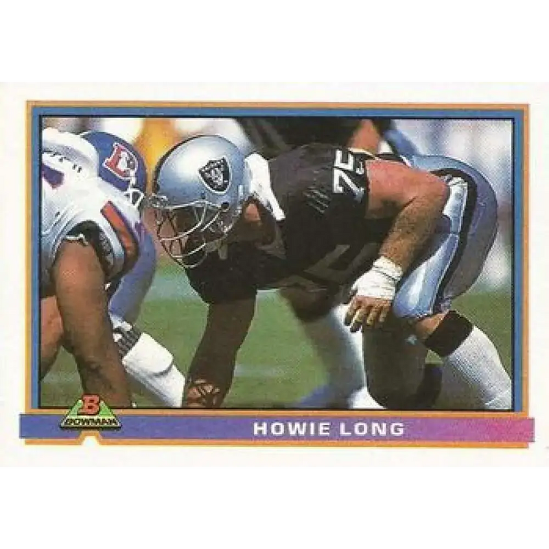1991 Bowman #237 Howie Long NM-MT Los Angeles Raiders Football Card - Football Card Single