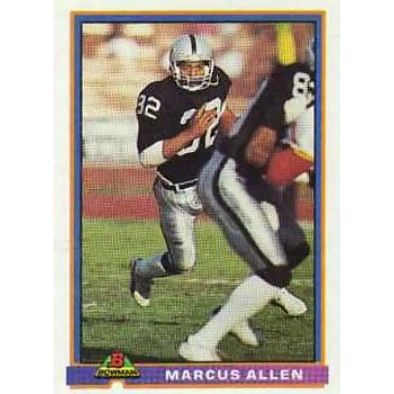 1991 Bowman #238 Marcus Allen NM-MT Los Angeles Raiders Football Card - Football Card Single