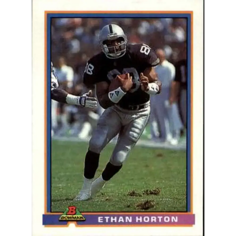1991 Bowman #240 Ethan Horton NM-MT Los Angeles Raiders Football Card - Football Card Single