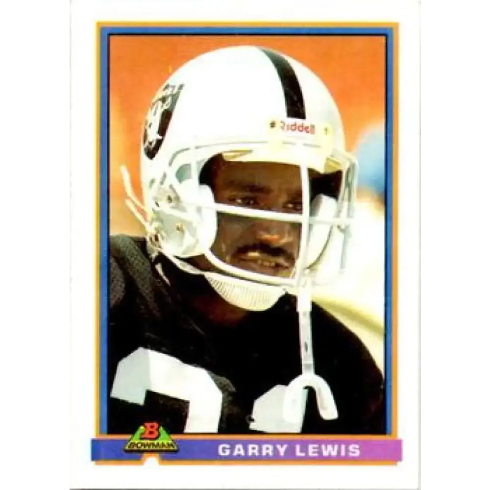 1991 Bowman #247 Garry Lewis NM-MT Los Angeles Raiders Football Card - Football Card Single