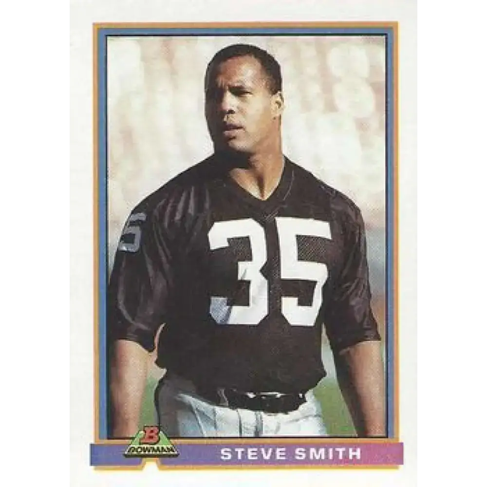 1991 Bowman #248 Steve Smith NM-MT Los Angeles Raiders Football Card - Football Card Single