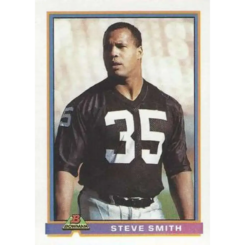 1991 Bowman #248 Steve Smith NM-MT Los Angeles Raiders Football Card - Football Card Single