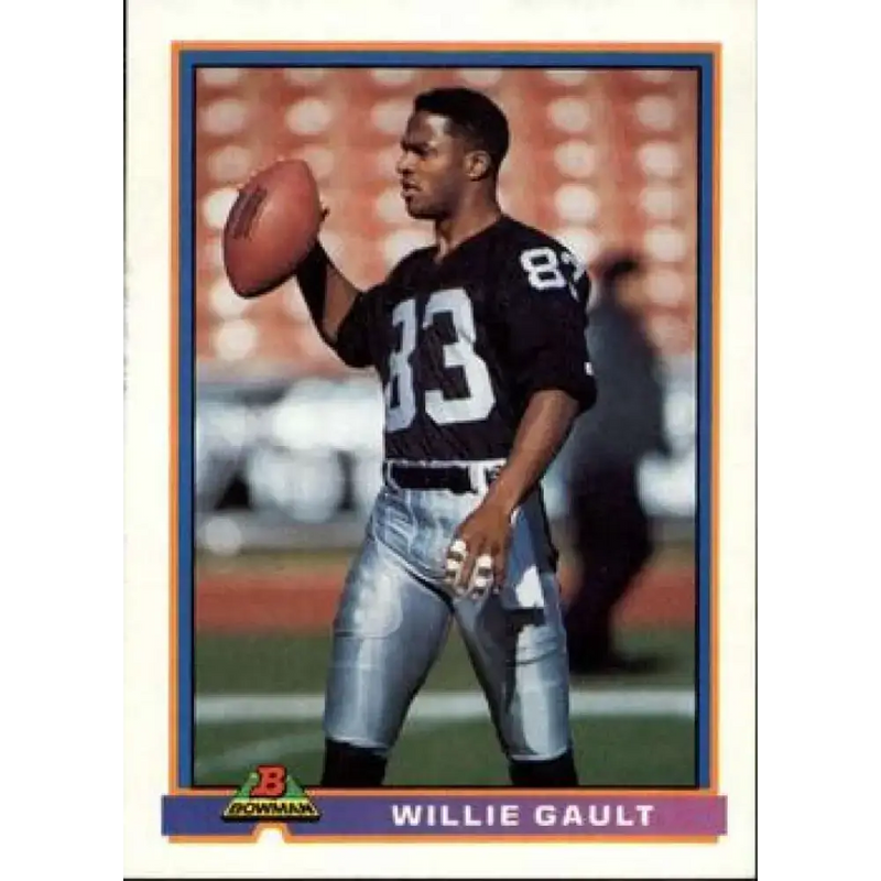 1991 Bowman #249 Willie Gault NM-MT Los Angeles Raiders Football Card - Football Card Single