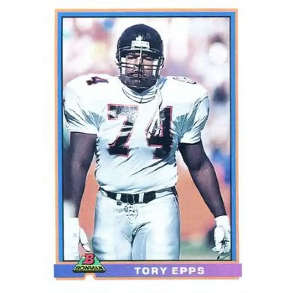 1991 Bowman #25 Tory Epps NM-MT Atlanta Falcons Football Card - Football Card Single