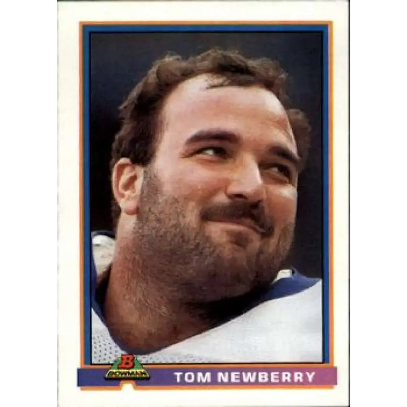 1991 Bowman #256 Tom Newberry NM-MT Los Angeles Rams Football Card - Football Card Single