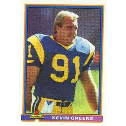 1991 Bowman #257 Kevin Greene NM-MT Los Angeles Rams Football Card