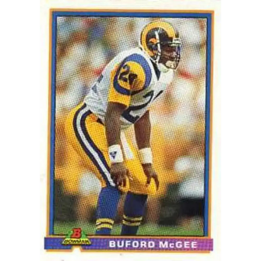 1991 Bowman #260 Buford McGee NM-MT Los Angeles Rams Football Card