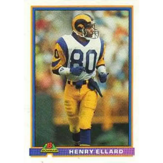 1991 Bowman #263 Henry Ellard NM-MT Los Angeles Rams Football Card