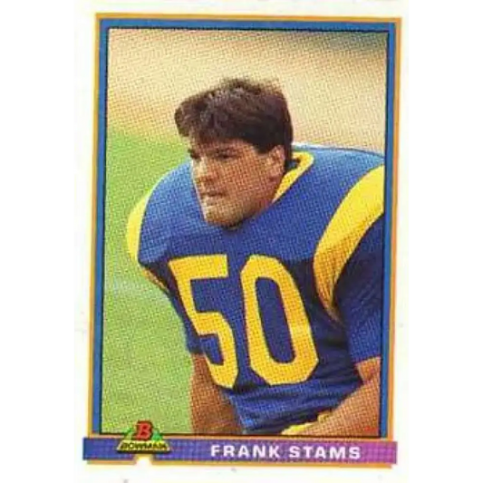 1991 Bowman #267 Frank Stams NM-MT Los Angeles Rams Football Card