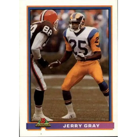 1991 Bowman #268 Jerry Gray NM-MT Los Angeles Rams Football Card