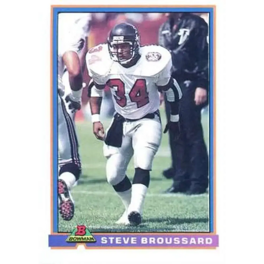1991 Bowman #27 Steve Broussard NM-MT Atlanta Falcons Football Card