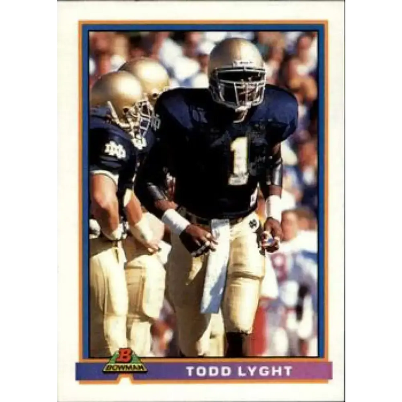 1991 Bowman #271 Todd Lyght NM-MT RC Rookie Los Angeles Rams Football Card - Football Card Single
