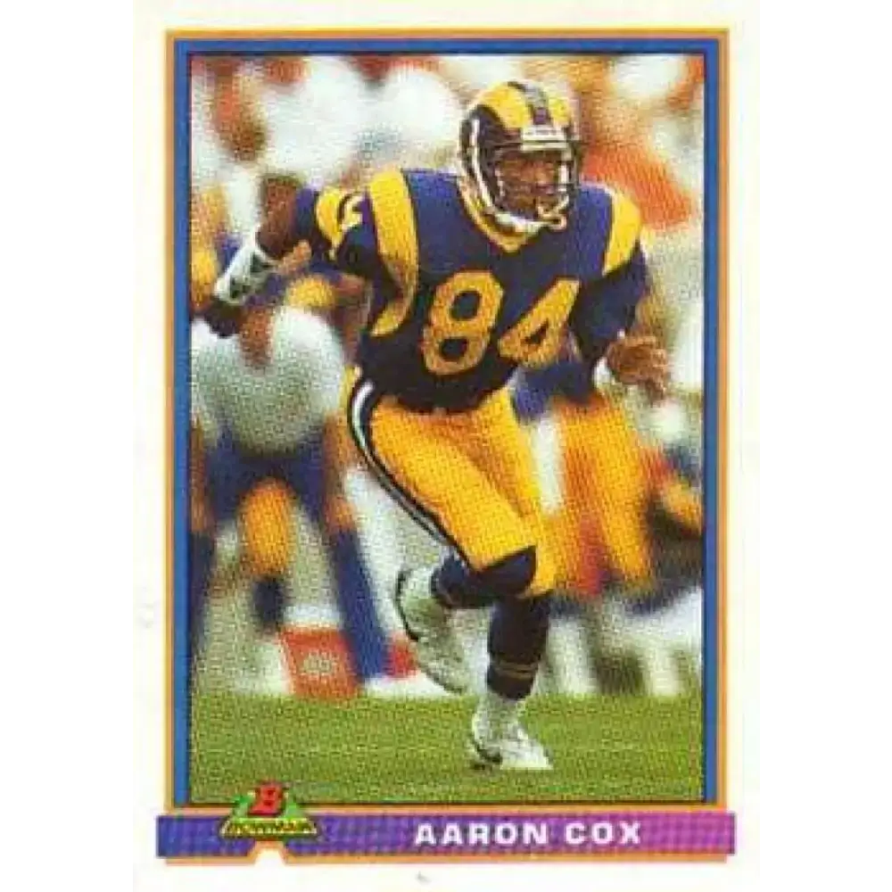 1991 Bowman #272 Aaron Cox NM-MT Los Angeles Rams Football Card - Football Card Single