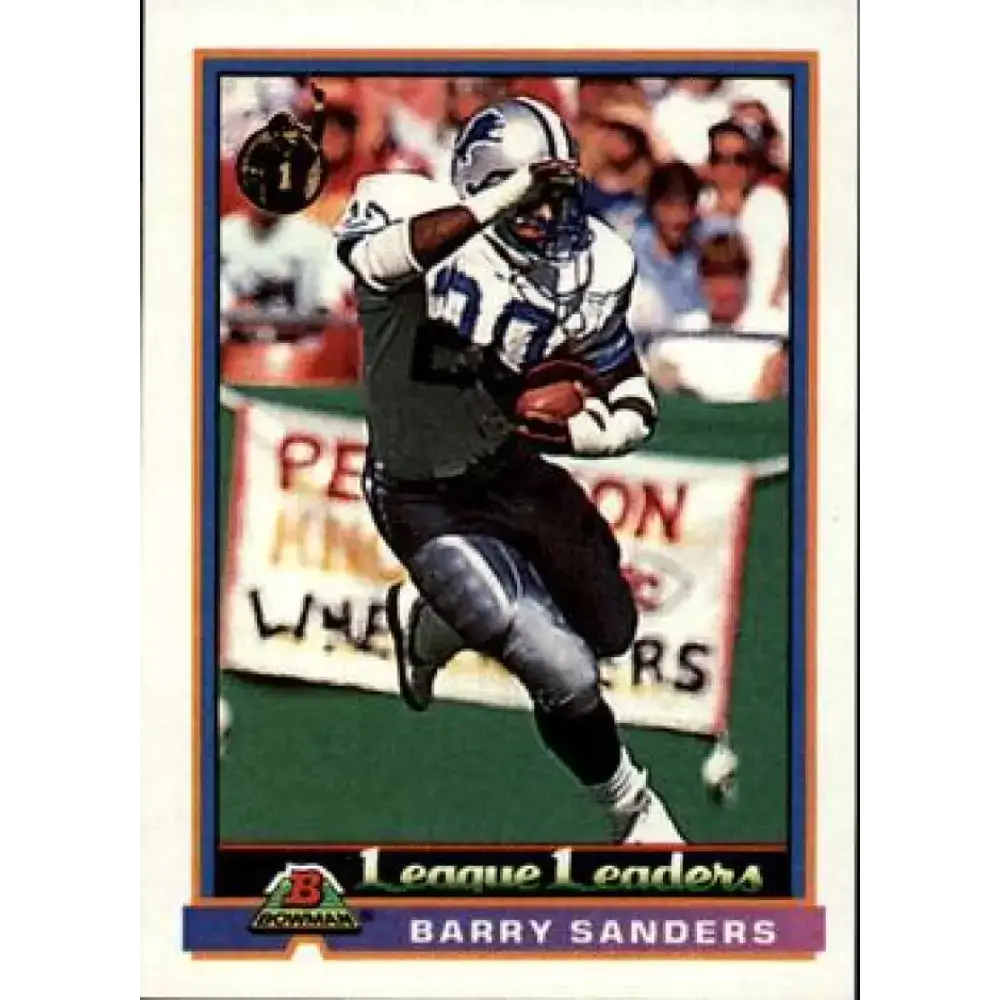 1991 Bowman #273 Barry Sanders NM-MT Detroit Lions Football Card