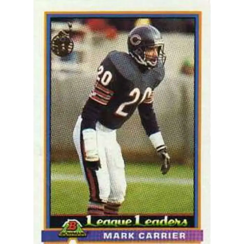 1991 Bowman #276 Mark Carrier NM-MT Chicago Bears Football Card - Football Card Single
