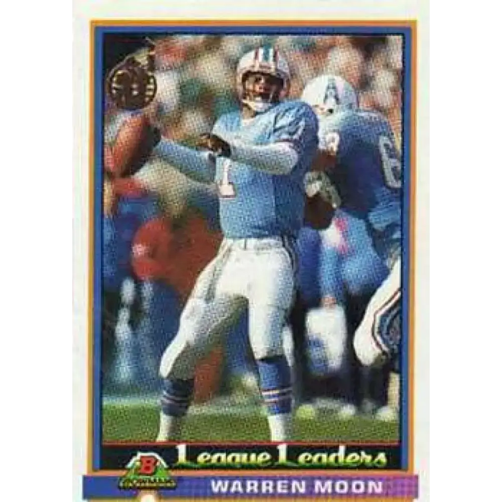1991 Bowman #277 Warren Moon NM-MT Houston Oilers Football Card - Football Card Single