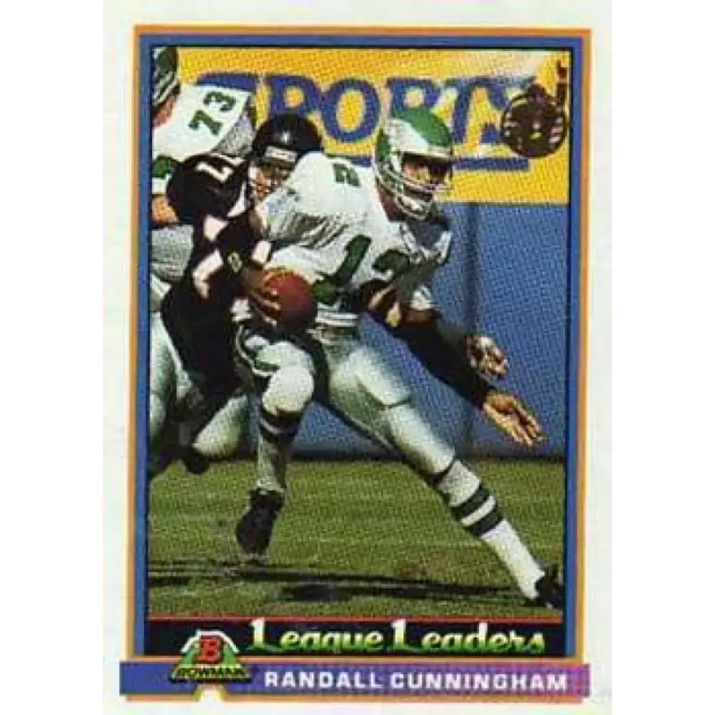1991 Bowman #278 Randall Cunningham NM-MT Philadelphia Eagles Football Card - Football Card Single