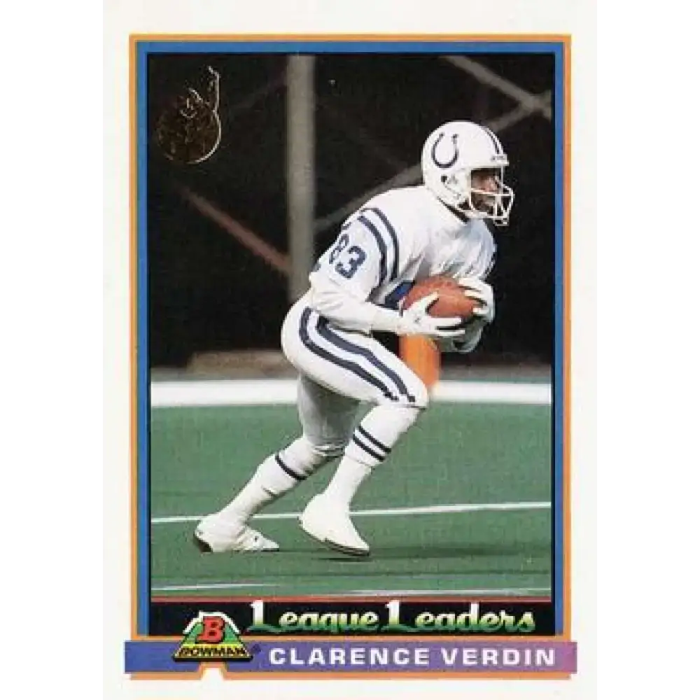 1991 Bowman #280 Clarence Verdin NM-MT Indianapolis Colts Football Card - Football Card Single