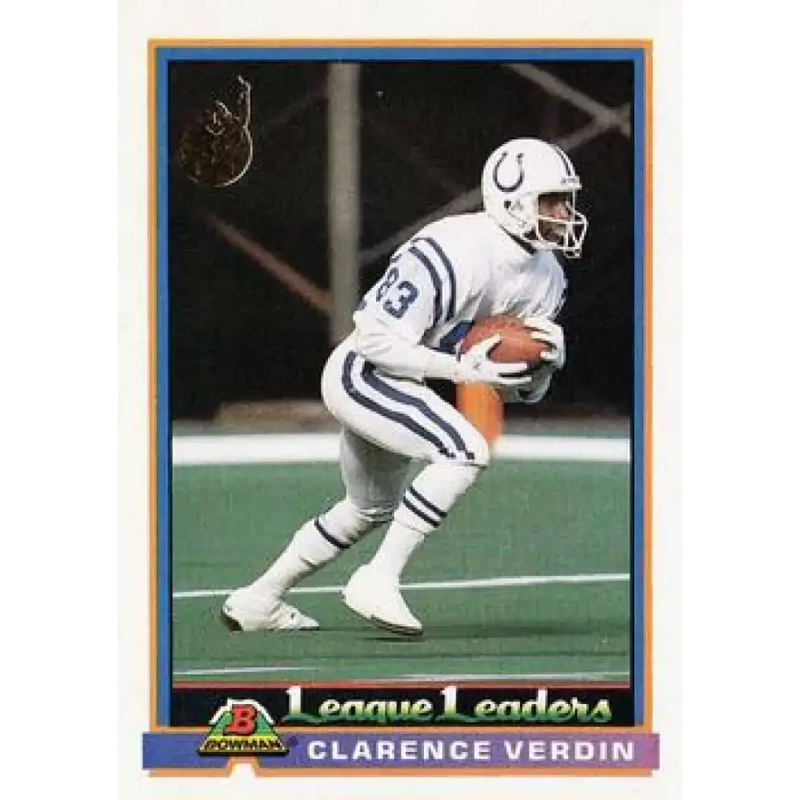 1991 Bowman #280 Clarence Verdin NM-MT Indianapolis Colts Football Card - Football Card Single