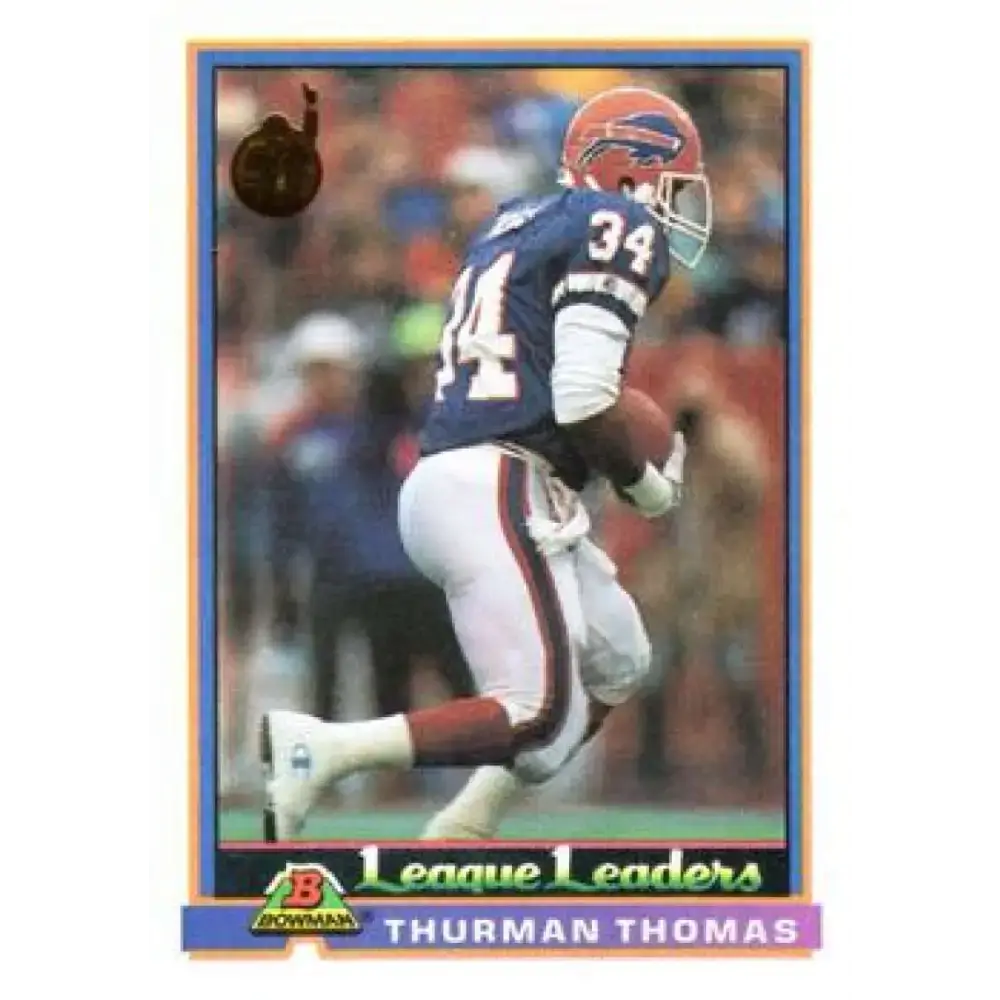 1991 Bowman #281 Thurman Thomas NM-MT Buffalo Bills Football Card - Football Card Single