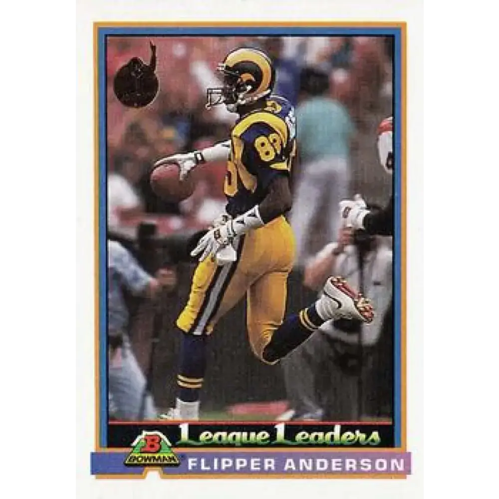 1991 Bowman #283 Flipper Anderson NM-MT Los Angeles Rams Football Card - Football Card Single