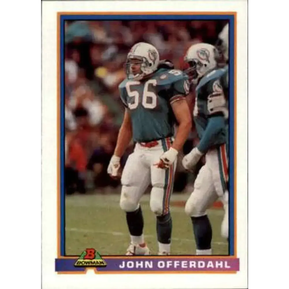 1991 Bowman #284 John Offerdahl NM-MT Miami Dolphins Football Card - Football Card Single