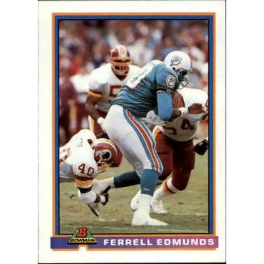 1991 Bowman #291 Ferrell Edmunds NM-MT Miami Dolphins Football Card