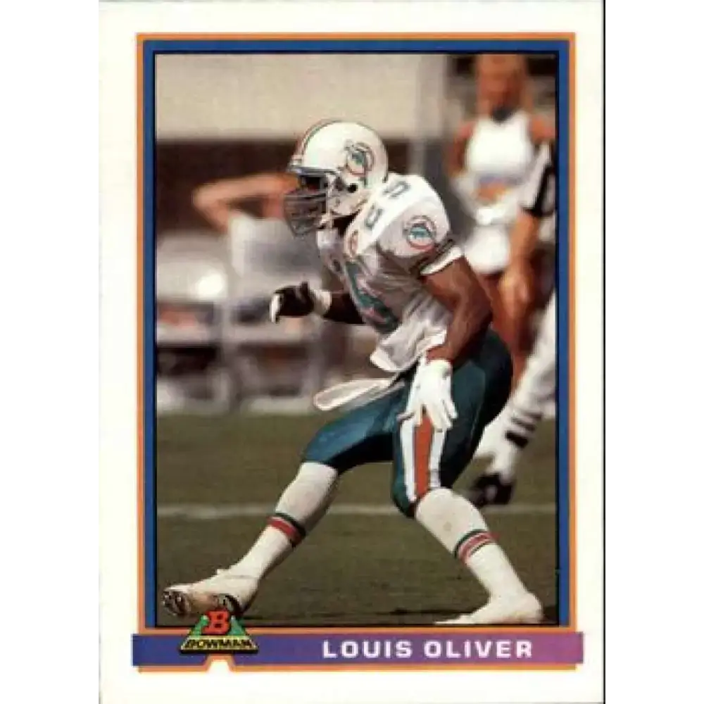 1991 Bowman #293 Louis Oliver NM-MT Miami Dolphins Football Card - Football Card Single