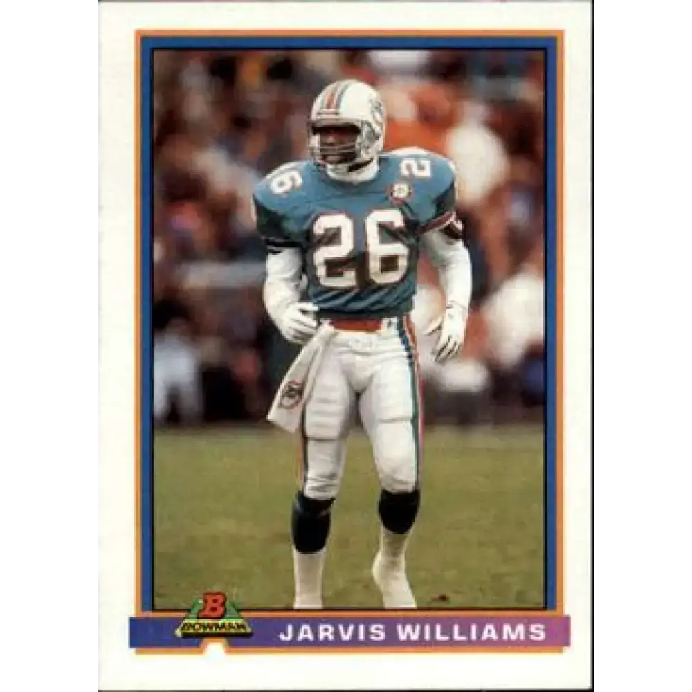 1991 Bowman #294 Jarvis Williams NM-MT Miami Dolphins Football Card - Football Card Single