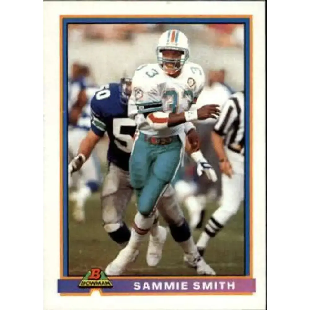 1991 Bowman #295 Sammie Smith NM-MT Miami Dolphins Football Card - Football Card Single