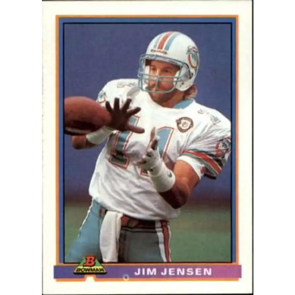 1991 Bowman #298 Jim Jensen NM-MT Miami Dolphins Football Card
