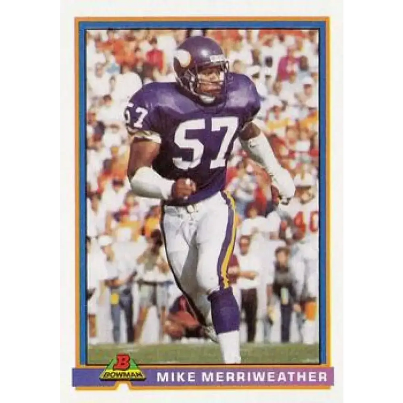1991 Bowman #307 Audray McMillian NM-MT RC Rookie Minnesota Vikings Football Card - Football Card Single