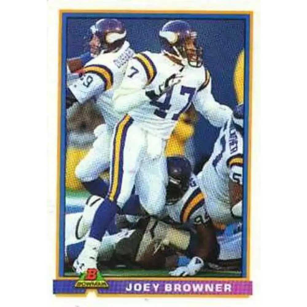 1991 Bowman #317 Wade Wilson NM-MT Minnesota Vikings Football Card - Football Card Single