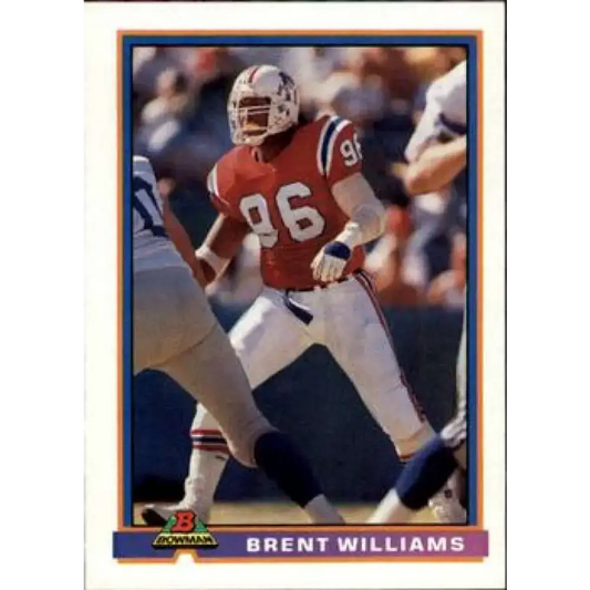 1991 Bowman #324 Brent Williams NM-MT New England Patriots Football Card
