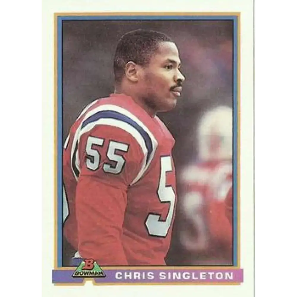 1991 Bowman #325 Chris Singleton NM-MT New England Patriots Football Card - Football Card Single