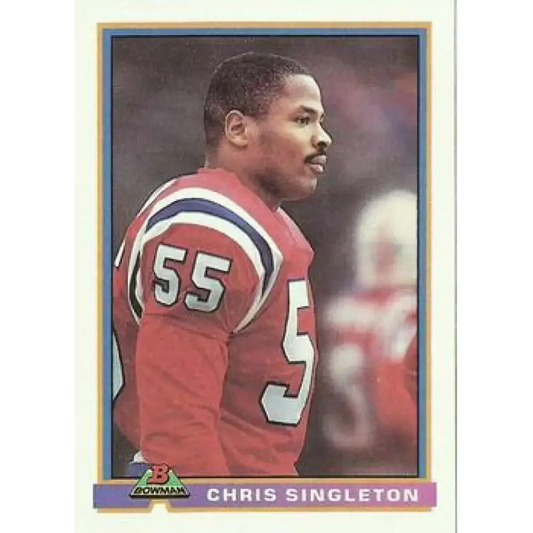 1991 Bowman #325 Chris Singleton NM-MT New England Patriots Football Card