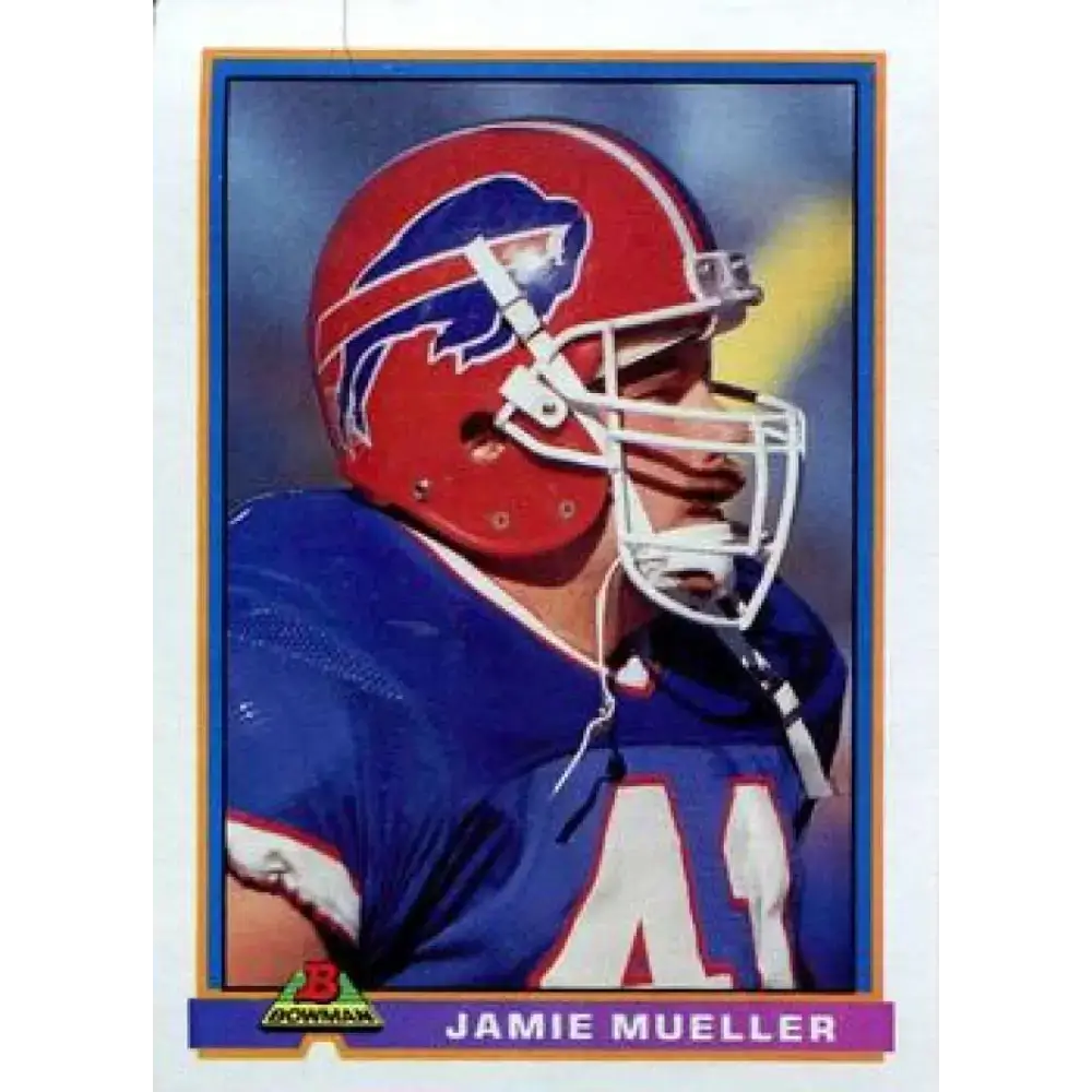 1991 Bowman #33 Jamie Mueller NM-MT Buffalo Bills Football Card - Football Card Single