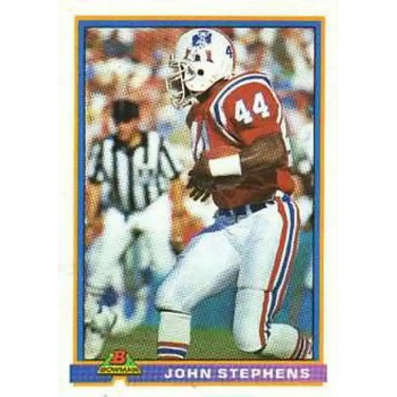 1991 Bowman #332 John Stephens NM-MT New England Patriots Football Card