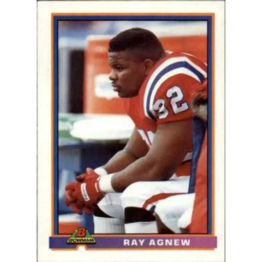 1991 Bowman #333 Ray Agnew NM-MT New England Patriots Football Card
