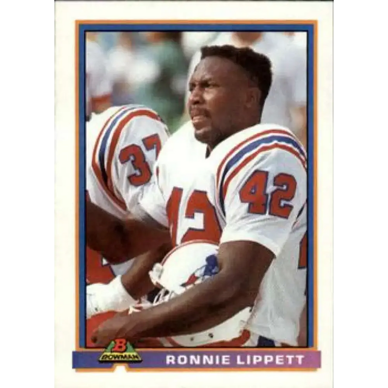 1991 Bowman #335 Ronnie Lippett NM-MT New England Patriots Football Card - Football Card Single