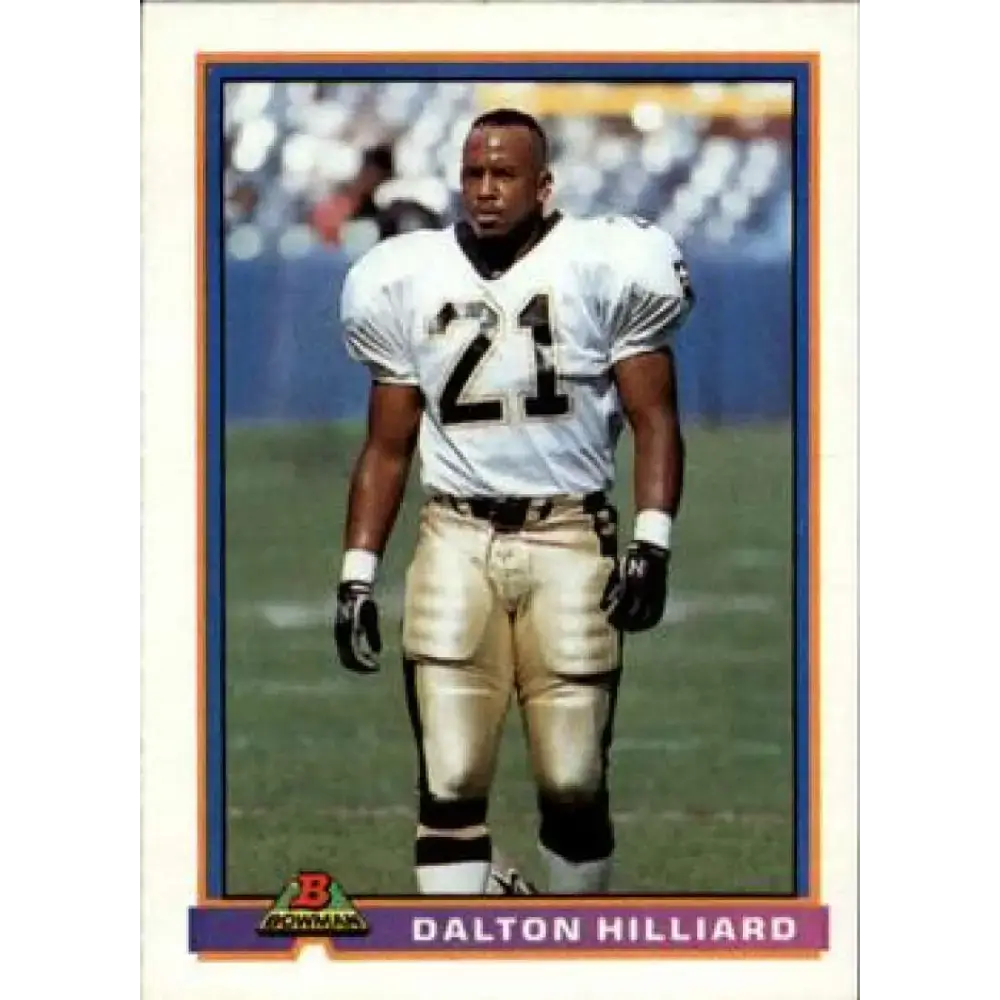 1991 Bowman #338 Dalton Hilliard NM-MT New Orleans Saints Football Card - Football Card Single