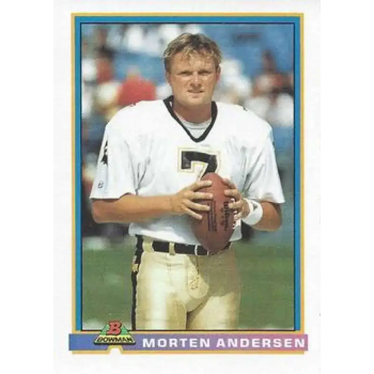 1991 Bowman #340 Morten Andersen NM-MT New Orleans Saints Football Card
