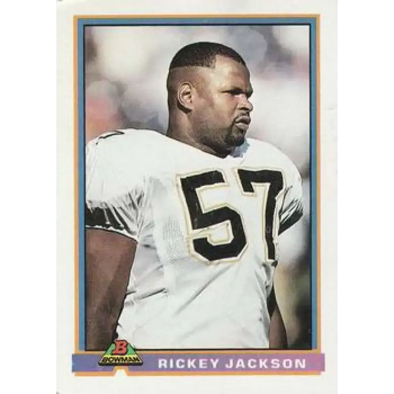 1991 Bowman #345 Rickey Jackson NM-MT New Orleans Saints Football Card - Football Card Single