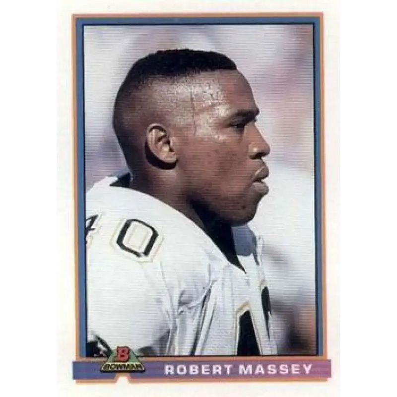 1991 Bowman #349 Robert Massey NM-MT New Orleans Saints Football Card - Football Card Single