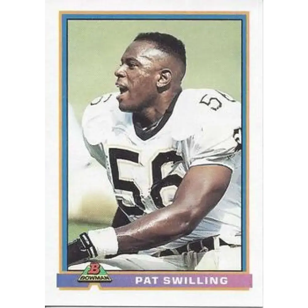 1991 Bowman #350 Pat Swilling NM-MT New Orleans Saints Football Card - Football Card Single