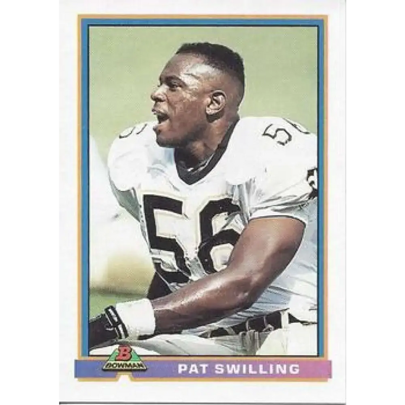 1991 Bowman #350 Pat Swilling NM-MT New Orleans Saints Football Card - Football Card Single