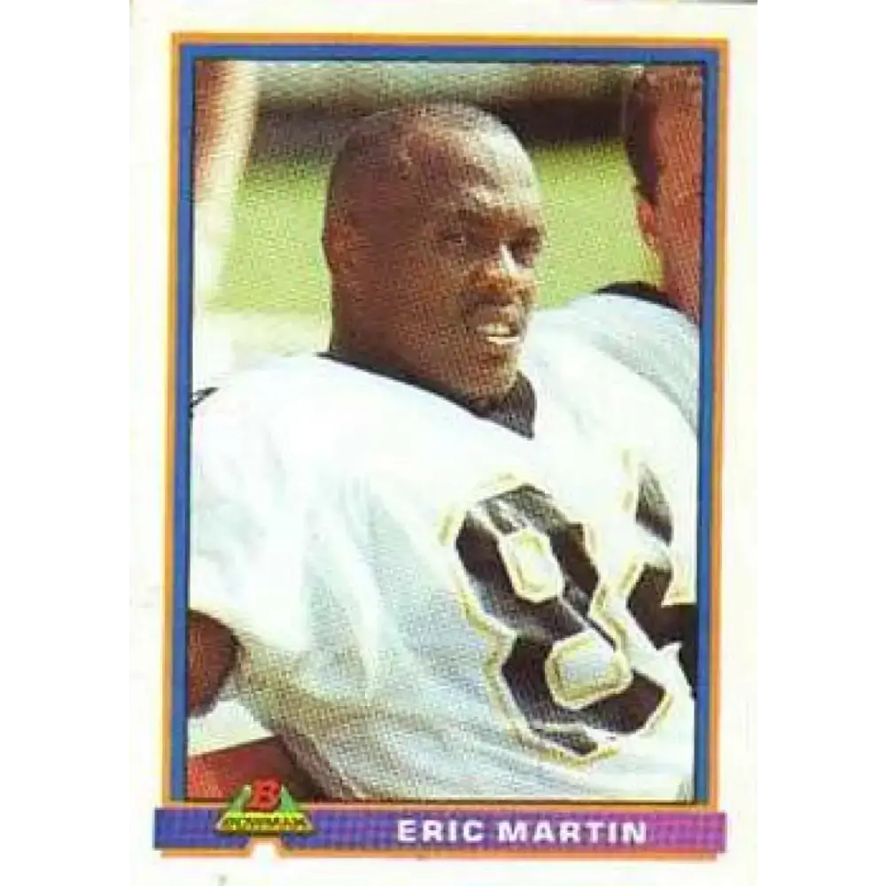 1991 Bowman #351 Eric Martin NM-MT New Orleans Saints Football Card - Football Card Single